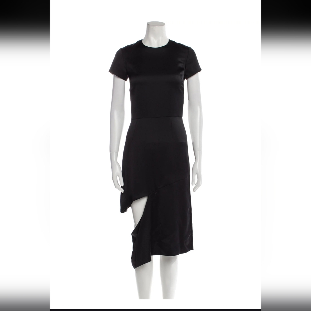 Maison Martin Margiela Black Asymmetrical Fitted Dress